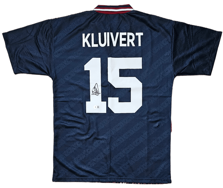 Patrick Kluivert 15 Ajax 1994-1995 Away - Signed Soccer Shirt | Undefeated Champions - Walkouts