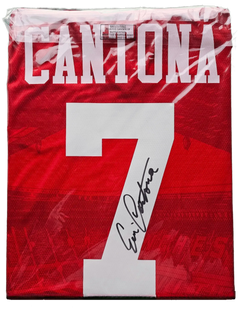 Eric Cantona 7 Manchester United 1996 Home - Signed Shirt | King Eric - Walkouts