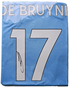 Kevin de Bruyne 17 Manchester City 2014-2015 Home - Signed Shirt | City Dynasty - Walkouts