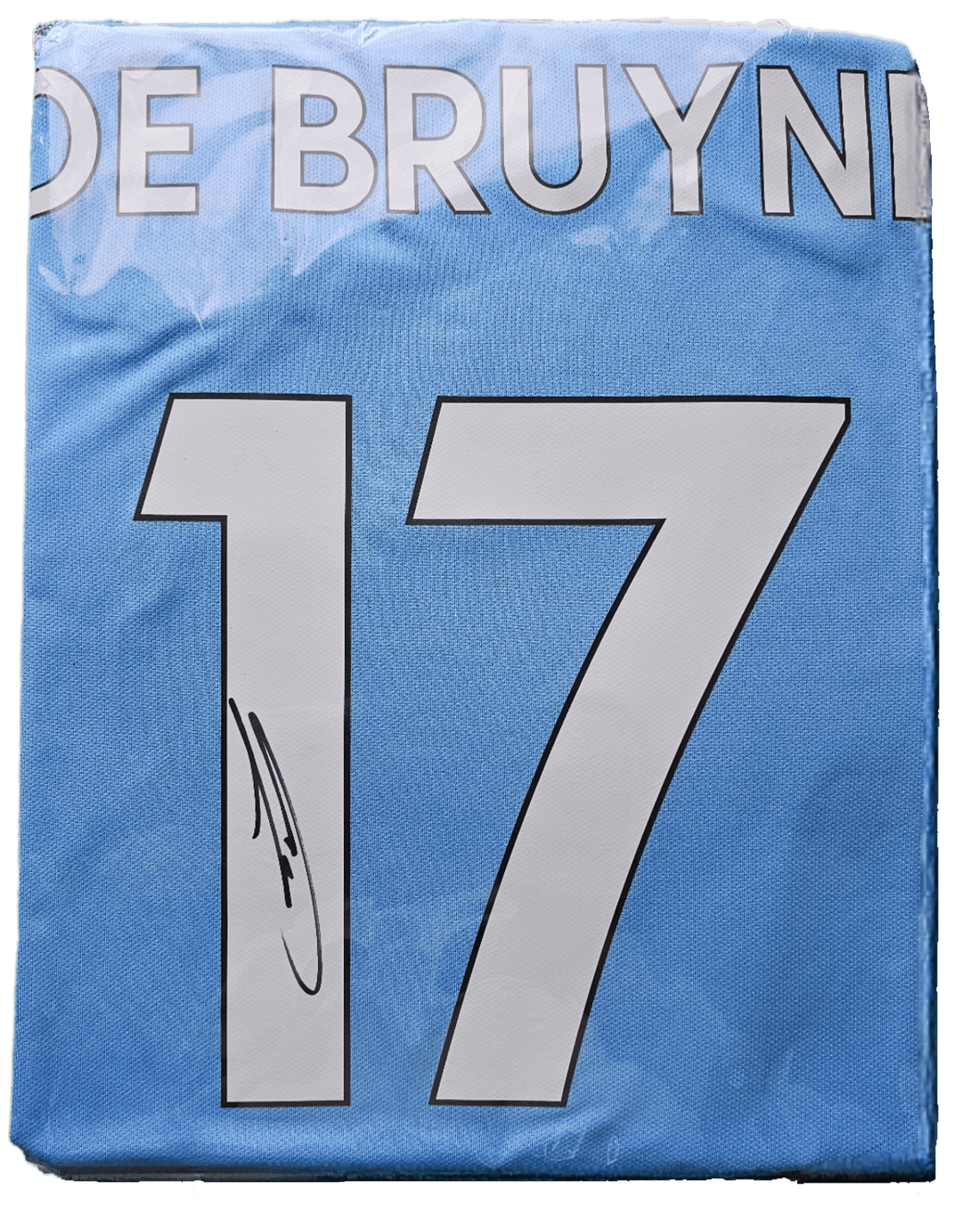 Kevin de Bruyne 17 Manchester City 2014-2015 Home - Signed Shirt | City Dynasty - Walkouts