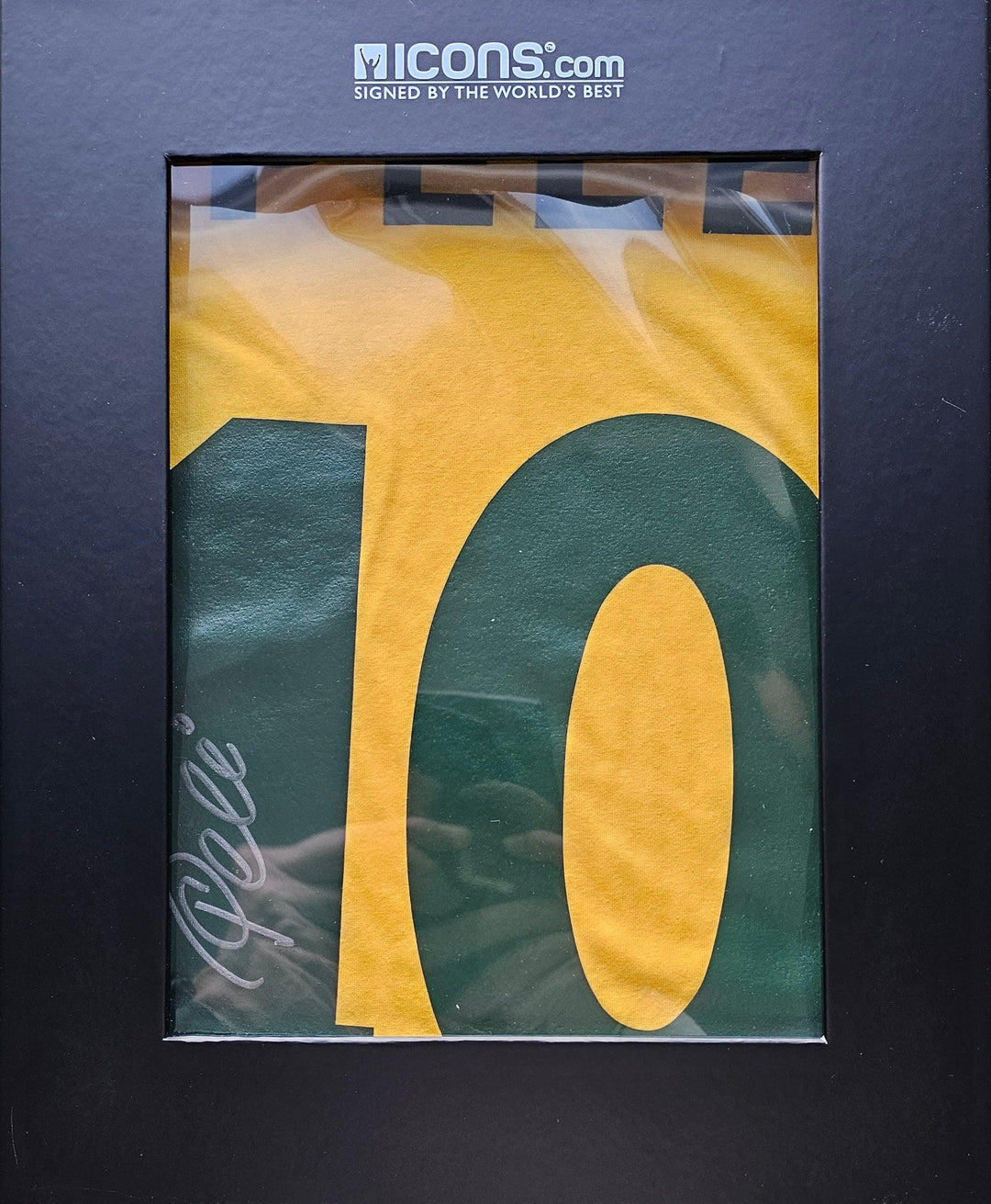 Pele 10 Brazil Retro Home - Signed Soccer Shirt | Icons.com COA - Walkouts