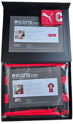 Paolo Maldini 3 AC Milan 1988 Home - Signed Soccer Shirt | Il Capitano - Walkouts