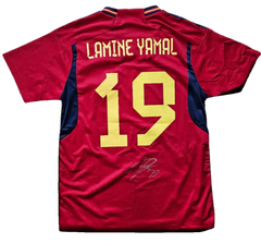 Lamine Yamal 19 Spain 2024 - Signed Soccer Shirt | National Debut Season - Walkouts
