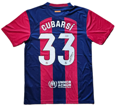 Pau Curbarsi 33 Barcelona 2023-2024 - Signed Soccer Shirt | First Ever Beckett - Walkouts