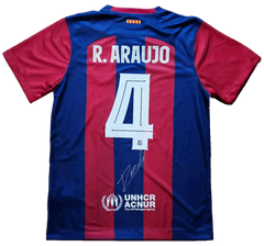 Ronald Araujo 4 Barcelona 2023-2024 - Signed Soccer Shirt | First Ever Beckett COA - Walkouts