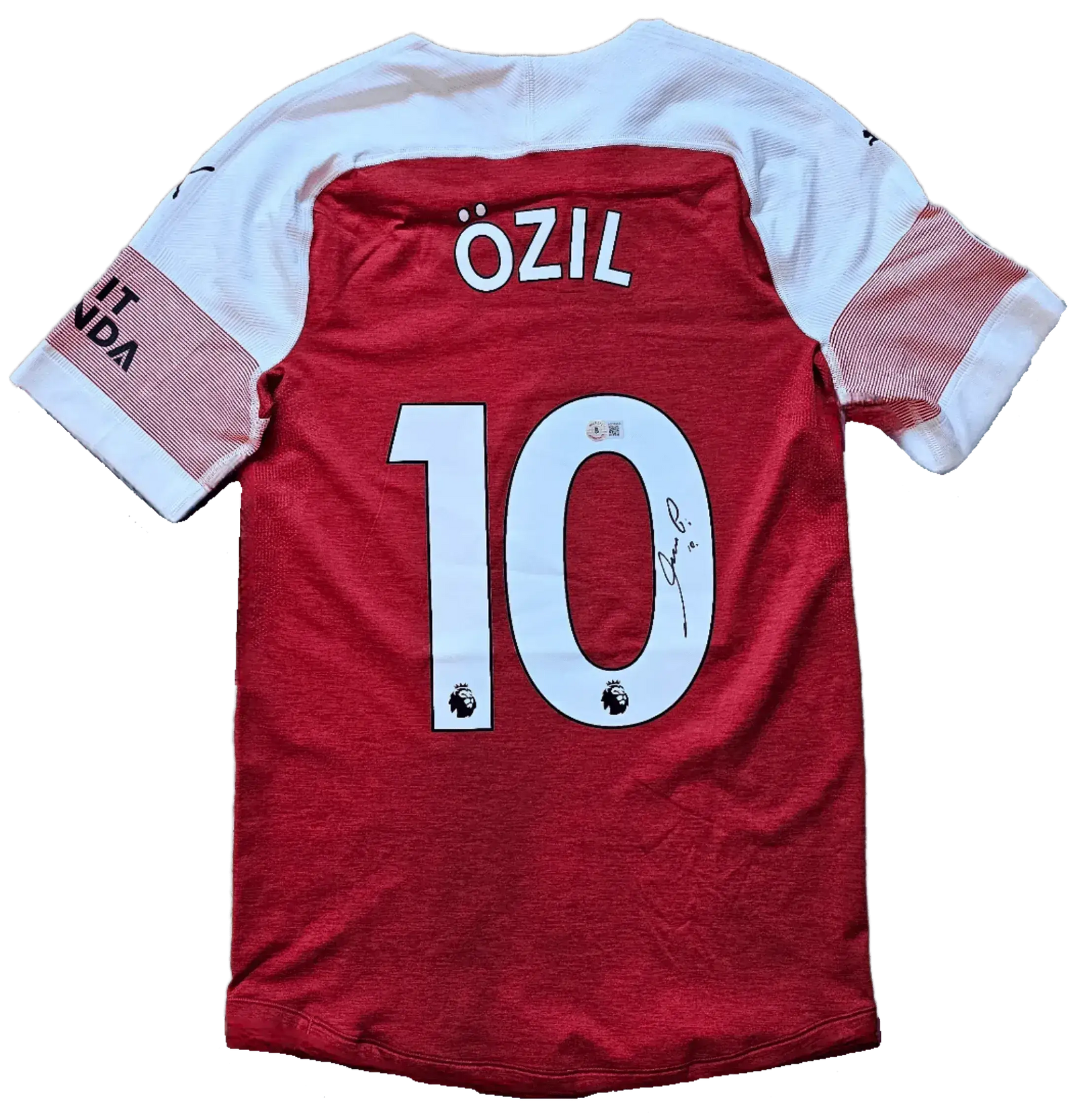 Mesut Özil 10 Arsenal 2018-2019 - Signed Soccer Shirt | Match Worn Premier League - Walkouts