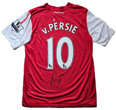 Robin van Persie 10 Arsenal 2011-2012 - Signed Soccer Jersey | Premier League Top Scorer - Walkouts