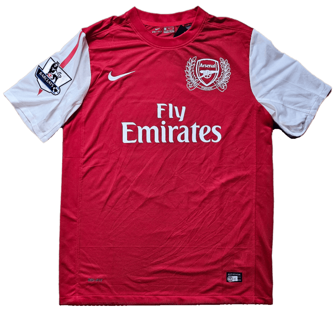 Robin van Persie 10 Arsenal 2011-2012 - Signed Soccer Jersey | Premier League Top Scorer - Walkouts