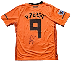 Robin van Persie 9 Holland 2010 - Signed Soccer Shirt | World Cup Final - Walkouts