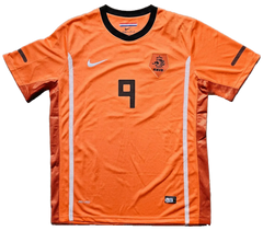 Robin van Persie 9 Holland 2010 - Signed Soccer Shirt | World Cup Final - Walkouts