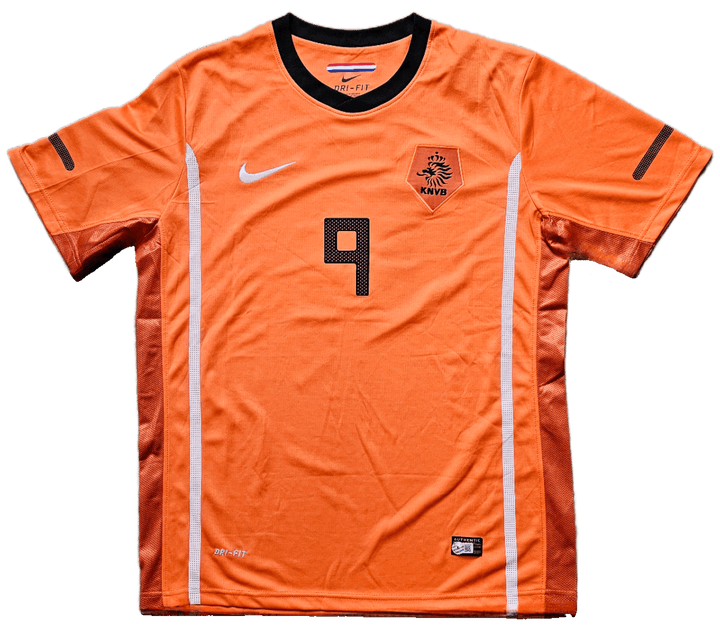 Robin van Persie 9 Holland 2010 - Signed Soccer Shirt | World Cup Final - Walkouts