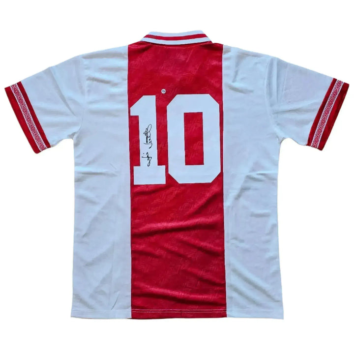 Jari Litmanen 10 Ajax 1994-1995 Home | Signed Football Shirt - Walkouts