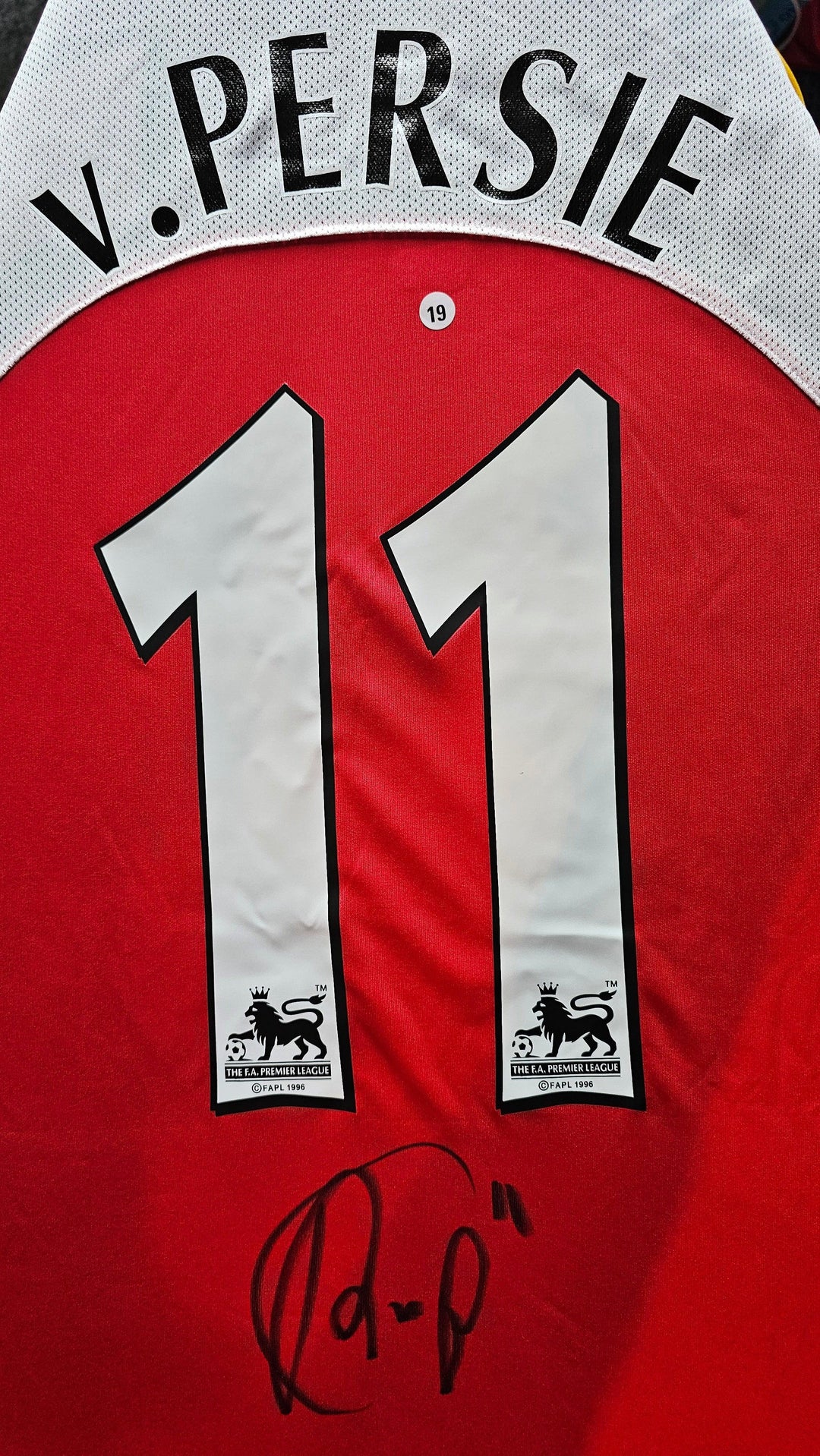 Robin van Persie 11 Arsenal 2004-2005 - Signed Football Shirt | Debut Season