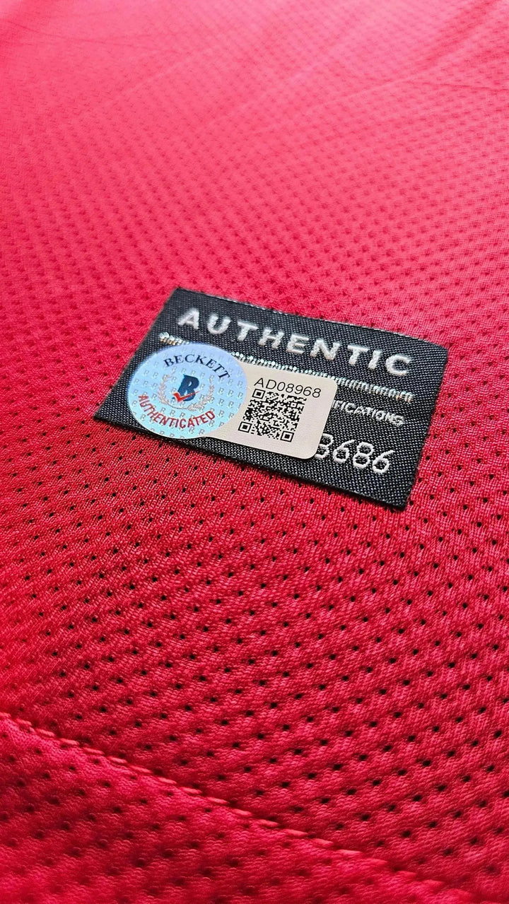 Authentication label showing 'AUTHENTIC', Beckett certification, and serial number AD08968.