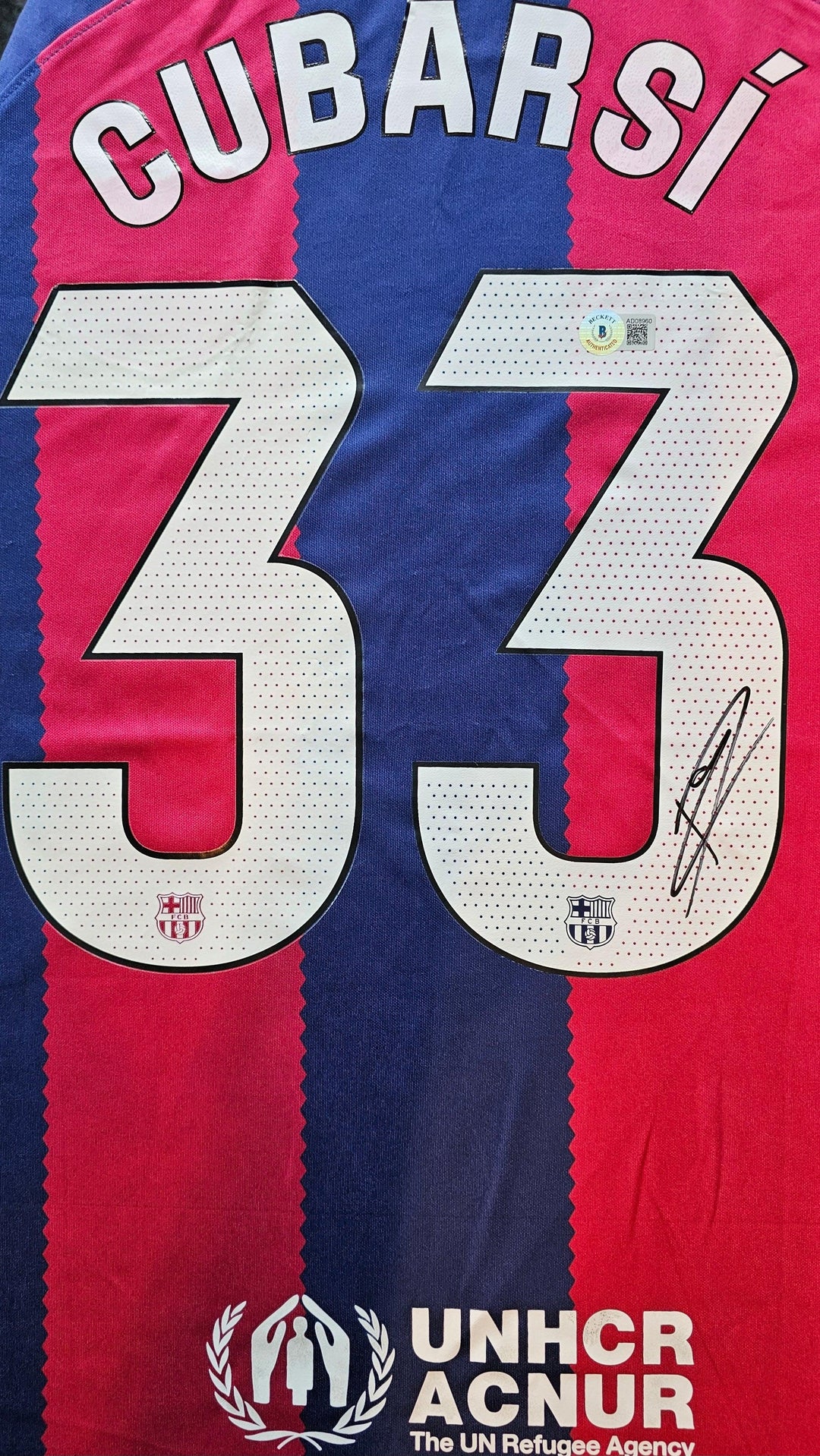 Pau Cubarsi Signed Barcelona Football Shirt 2023/24 | Beckett First Edition