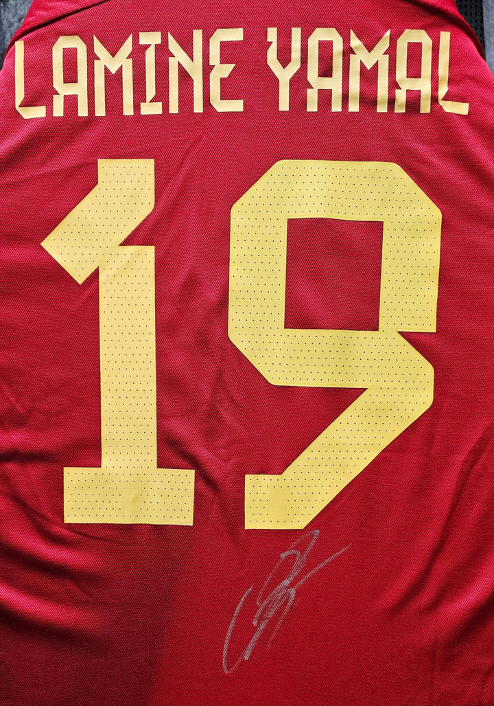 Lamine Yamal 19 Spain 2024 - Signed Soccer Shirt | European Cup 2024