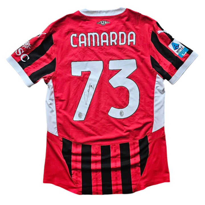 Francesco Camarda 73 AC Milan 2024-2025 | Signed Football Shirt