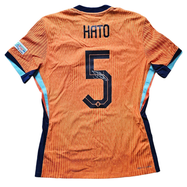 Jorrel Hato 5 Holland Signed Shirt | Match-Worn vs. Hungary