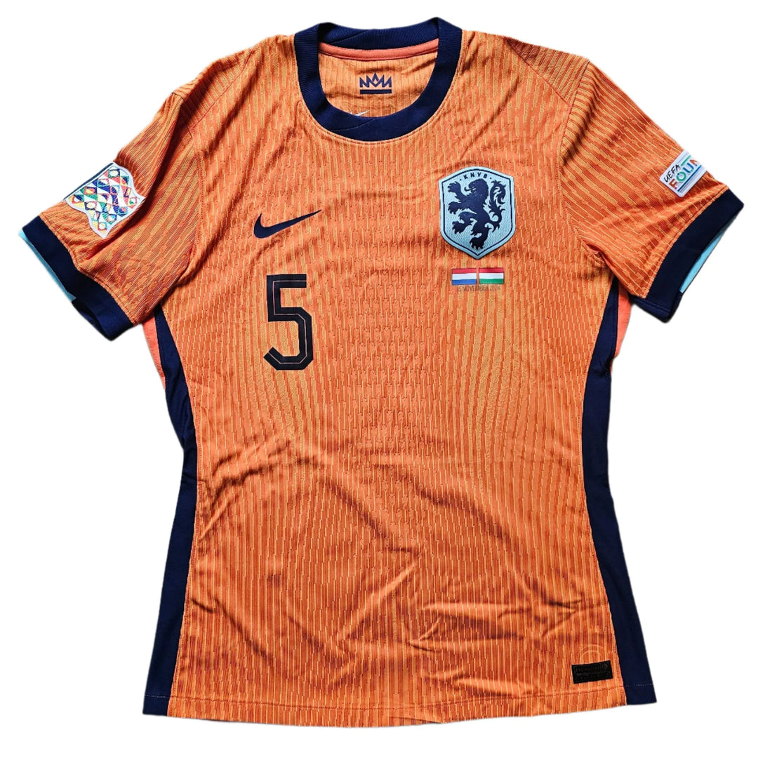 Jorrel Hato 5 Holland Signed Shirt | Match-Worn vs. Hungary