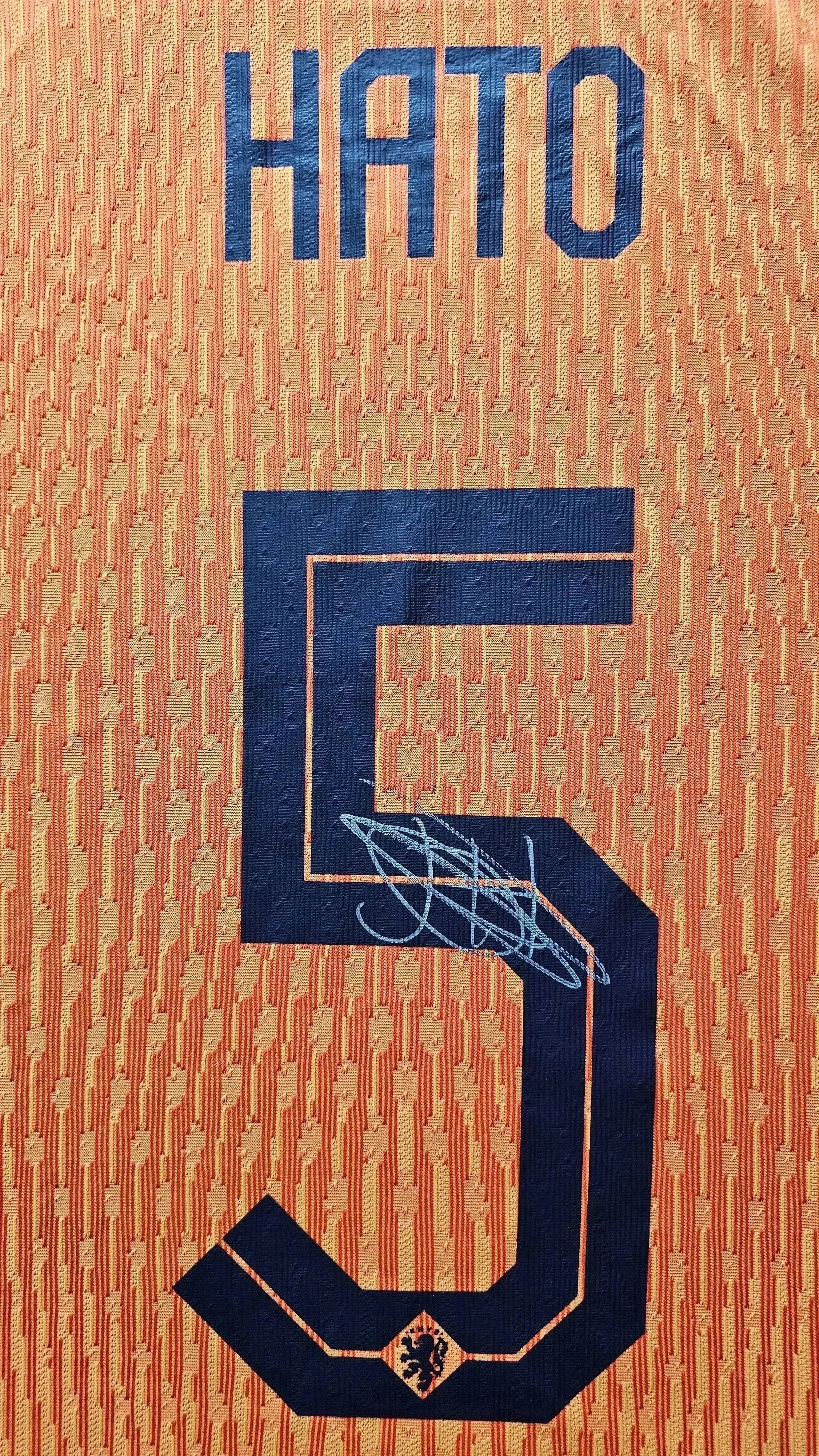 Signed Jorrel Hato Holland 2024-25 vs. Hungary | Match-Worn — Signing proof