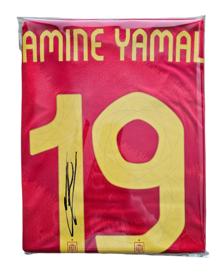 Lamine Yamal 19 Spain 2024 | Back Signed Football Shirt ICONS