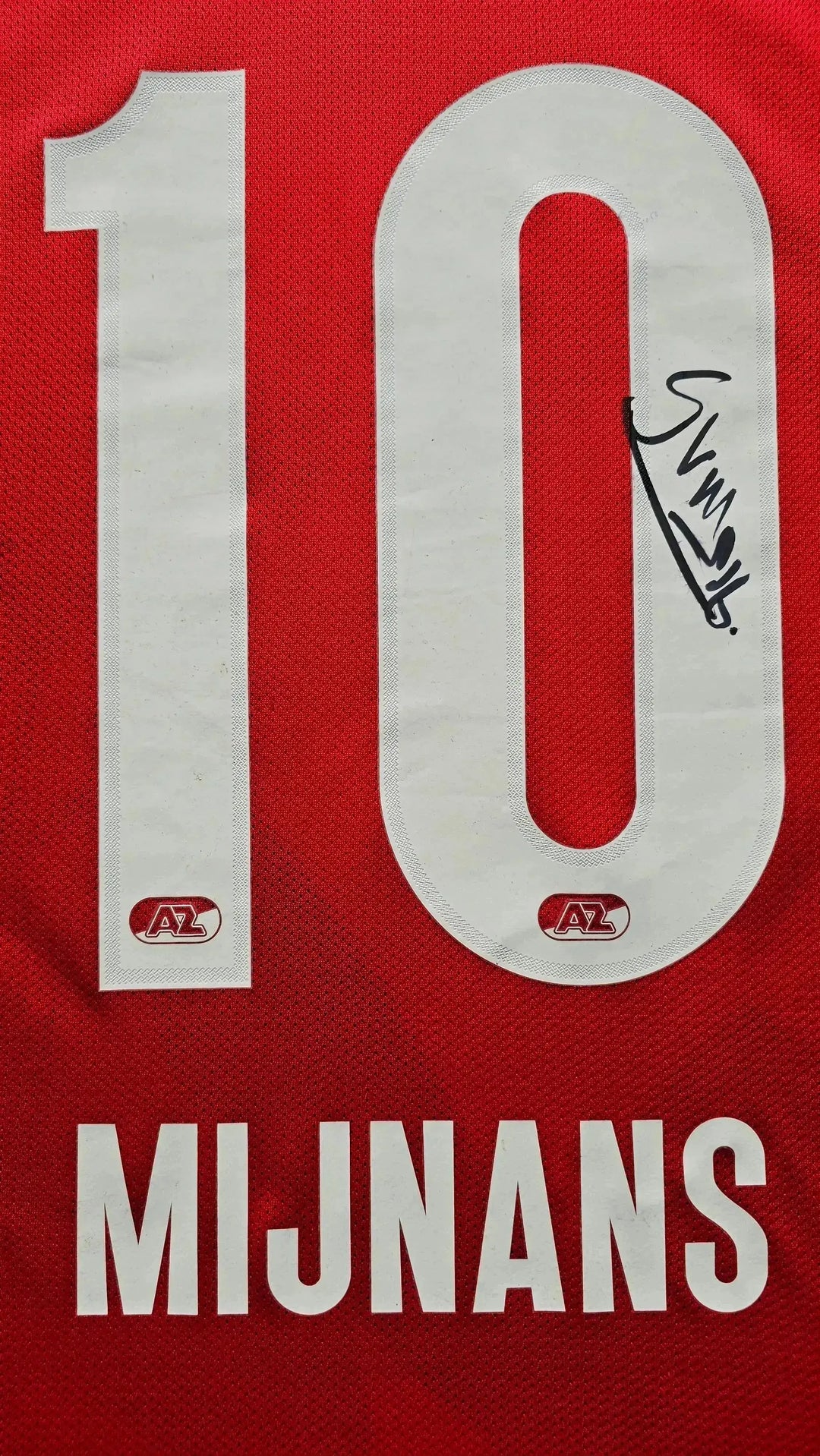Sven Mijnans 10 AZ Alkmaar | Signed Football Shirt vs. Ajax - Walkouts