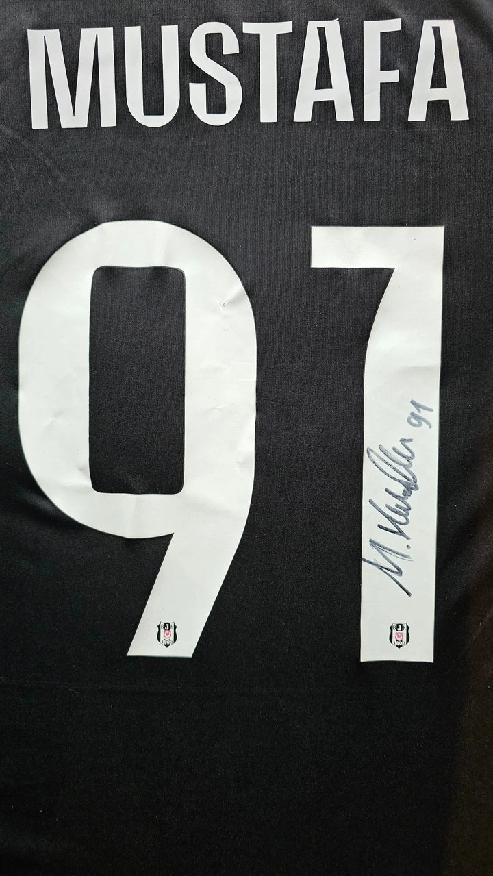 Mustafa 91 Beşiktaş Signed Football Shirt | 2024-2025 Worn vs. Ajax - Walkouts