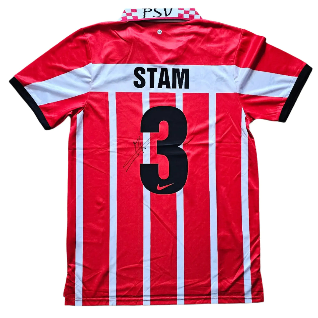 Jaap Stam 3 PSV 1994-1995 Signed Shirt | Rots van Kampen - Walkouts