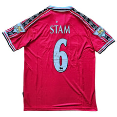 Jaap Stam 6 Manchester United 1998-1999 Signed Jersey | Treble Season - Walkouts