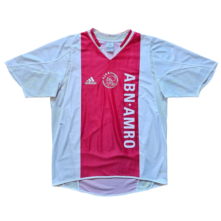 Front view of signed Wesley Sneijder 18 Ajax football shirt featuring ABN AMRO and adidas logos.