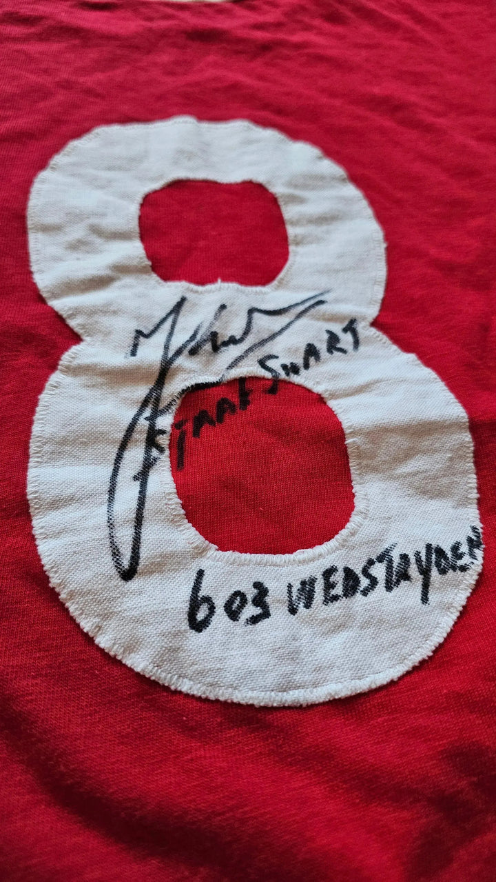Close-up of No. 8 with signature &