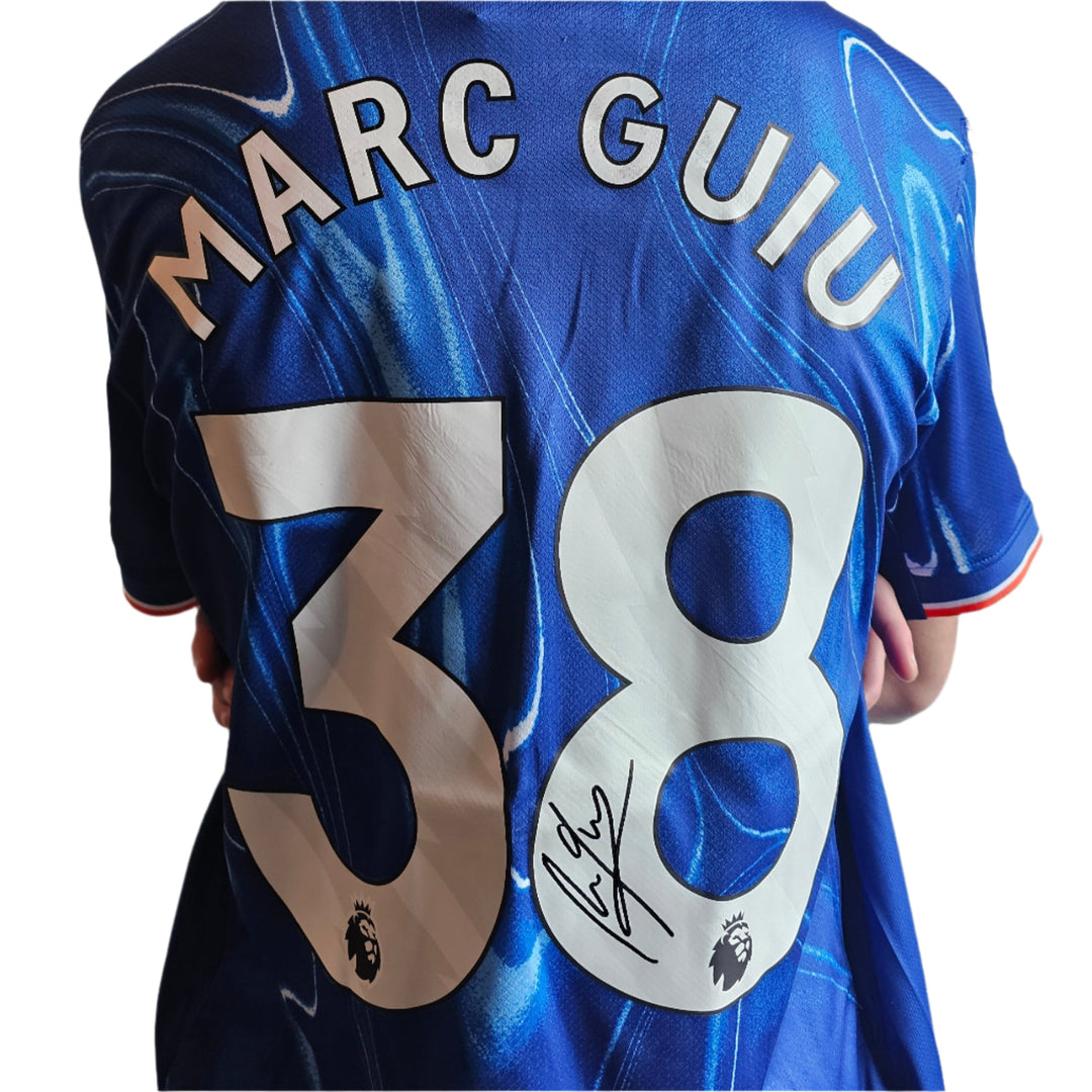 Marc Guiu Paz 38 Chelsea 2024-2025 Signed Football Shirt | Chelsea's Spanish Star - Walkouts