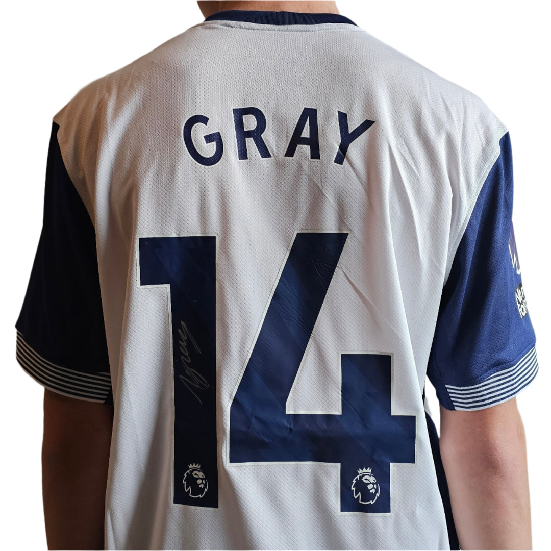 Archie Gray 14 Tottenham 2024-2025 Signed Football Shirt | Spurs' Rising Star - Walkouts