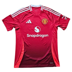 Leny Yoro 15 Manchester United 2024-2025 Signed Football Shirt | Rising Star - Walkouts