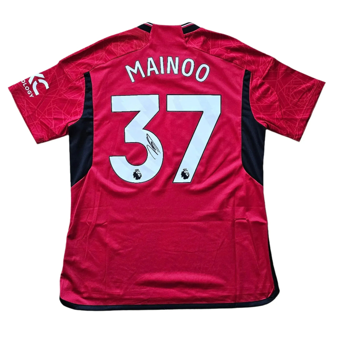 Kobbie Mainoo 37 Manchester United 2023-2024 Signed Football Shirt | Fanshop - Walkouts
