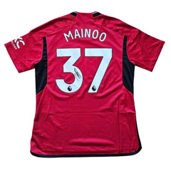 Kobbie Mainoo 37 Manchester United 2023-2024 Signed Football Shirt | Fanshop - Walkouts