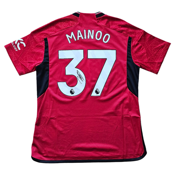 Kobbie Mainoo 37 Manchester United 2023-2024 Signed Football Shirt | Fanshop