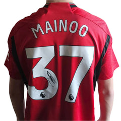 Kobbie Mainoo 37 Manchester United 2023-2024 Signed Football Shirt | Fanshop - Walkouts