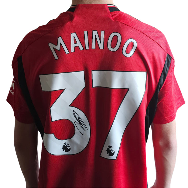 Kobbie Mainoo 37 Manchester United 2023-2024 Signed Football Shirt | Fanshop