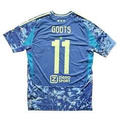 Mika Godts 11 Ajax Signed Away Shirt 2024/25 | Breakout Season - Walkouts