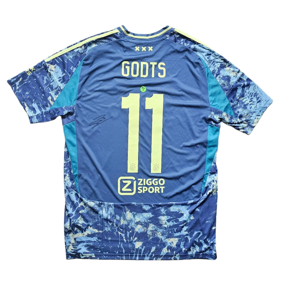 Mika Godts 11 Ajax Signed Away Shirt 2024/25 | Breakout Season