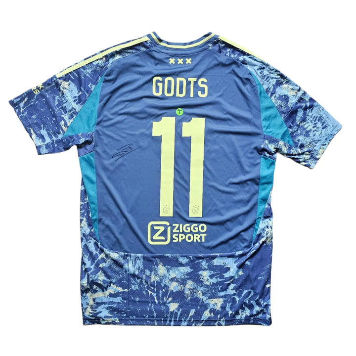 Mika Godts 11 Ajax Signed Away Shirt 2024/25 | Breakout Season
