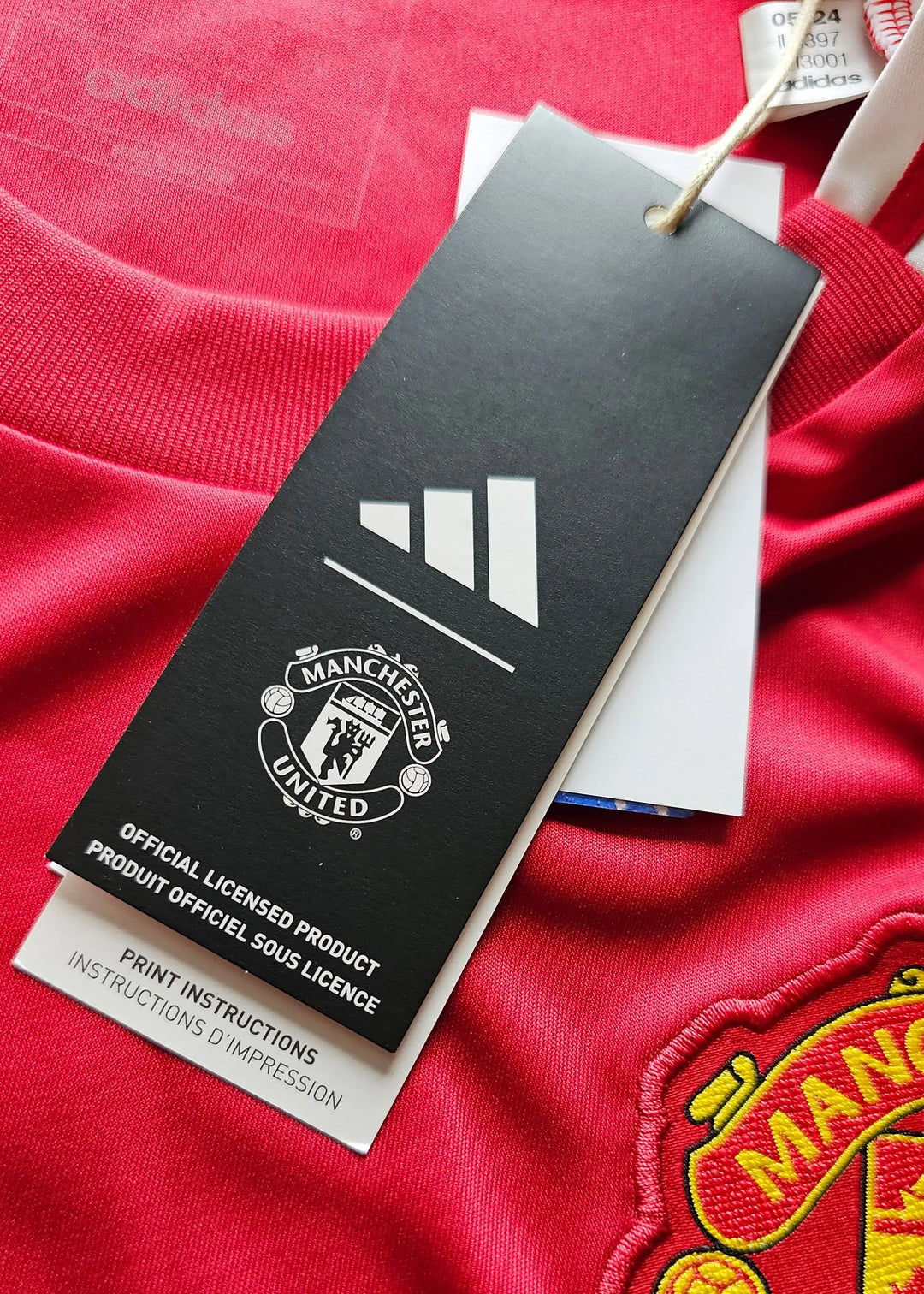 Leny Yoro 15 Manchester United 2024-2025 Signed Football Shirt | Early Signing