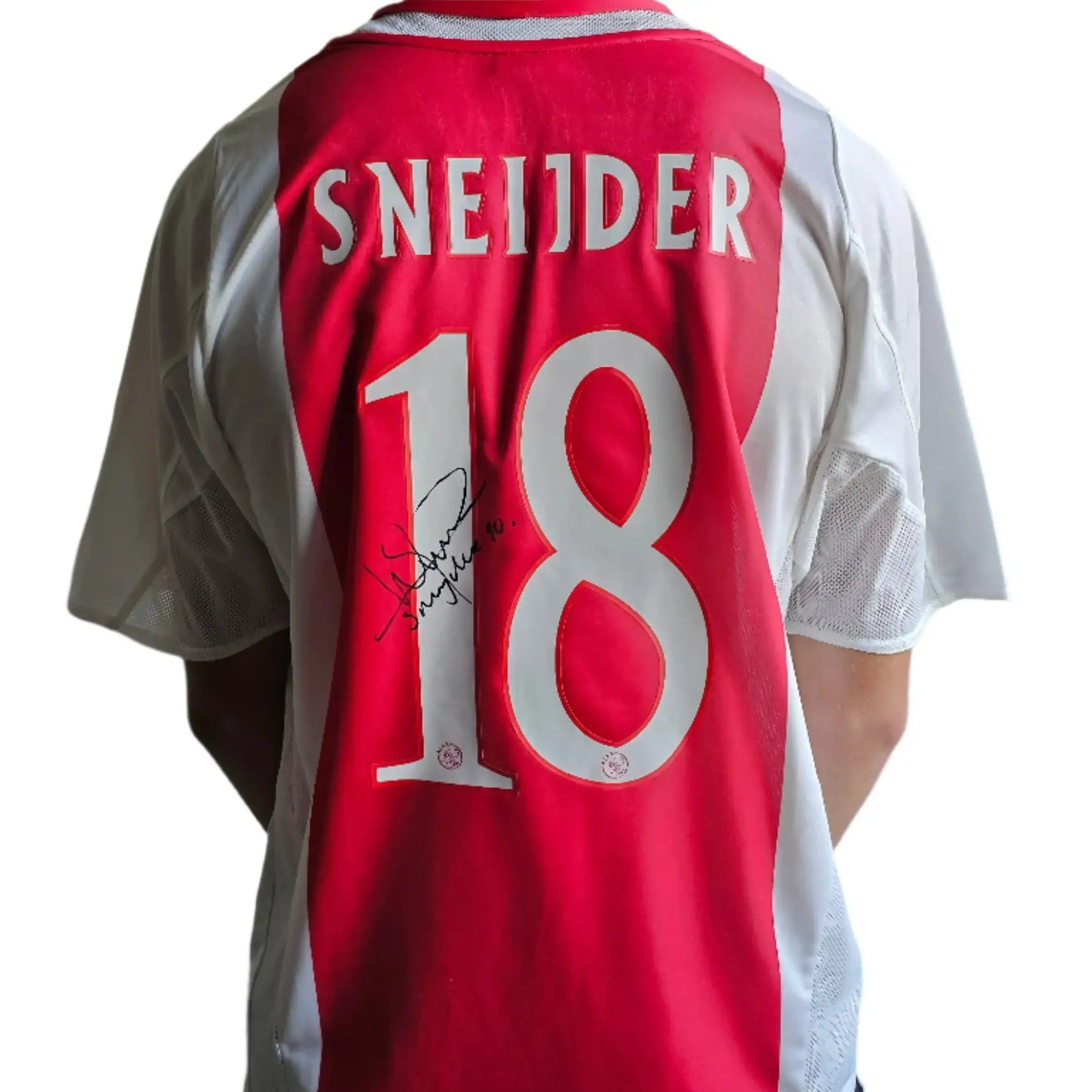 Wesley Sneijder 18 Ajax 2004-2005 Signed Fanshop Shirt - Walkouts