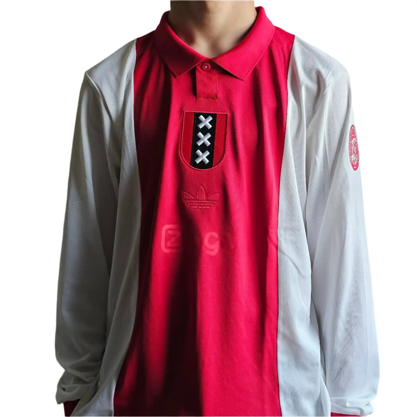 Front view of Sjaak Swart 8 Ajax 125th Anniversary Signed Shirt featuring crest and Ziggo sponsor.