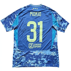 Jorthy Mokio 31 Ajax Signed Football Shirt 2024/25 Away Fanshop - Walkouts