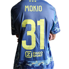 Jorthy Mokio 31 Ajax Signed Football Shirt 2024/25 Away Fanshop - Walkouts