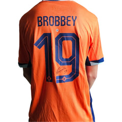Brian Brobbey Signed Holland Football Shirt 2024 | Euro 2024 Collectible - Walkouts