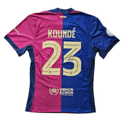 Jules Koundé 23 Barcelona 2024-2025 Signed Shirt | Copa Final Edition - Walkouts
