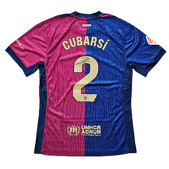 Pau Cubarsi Signed Barcelona Football Shirt 2024/25 | Cactus Jack - Walkouts